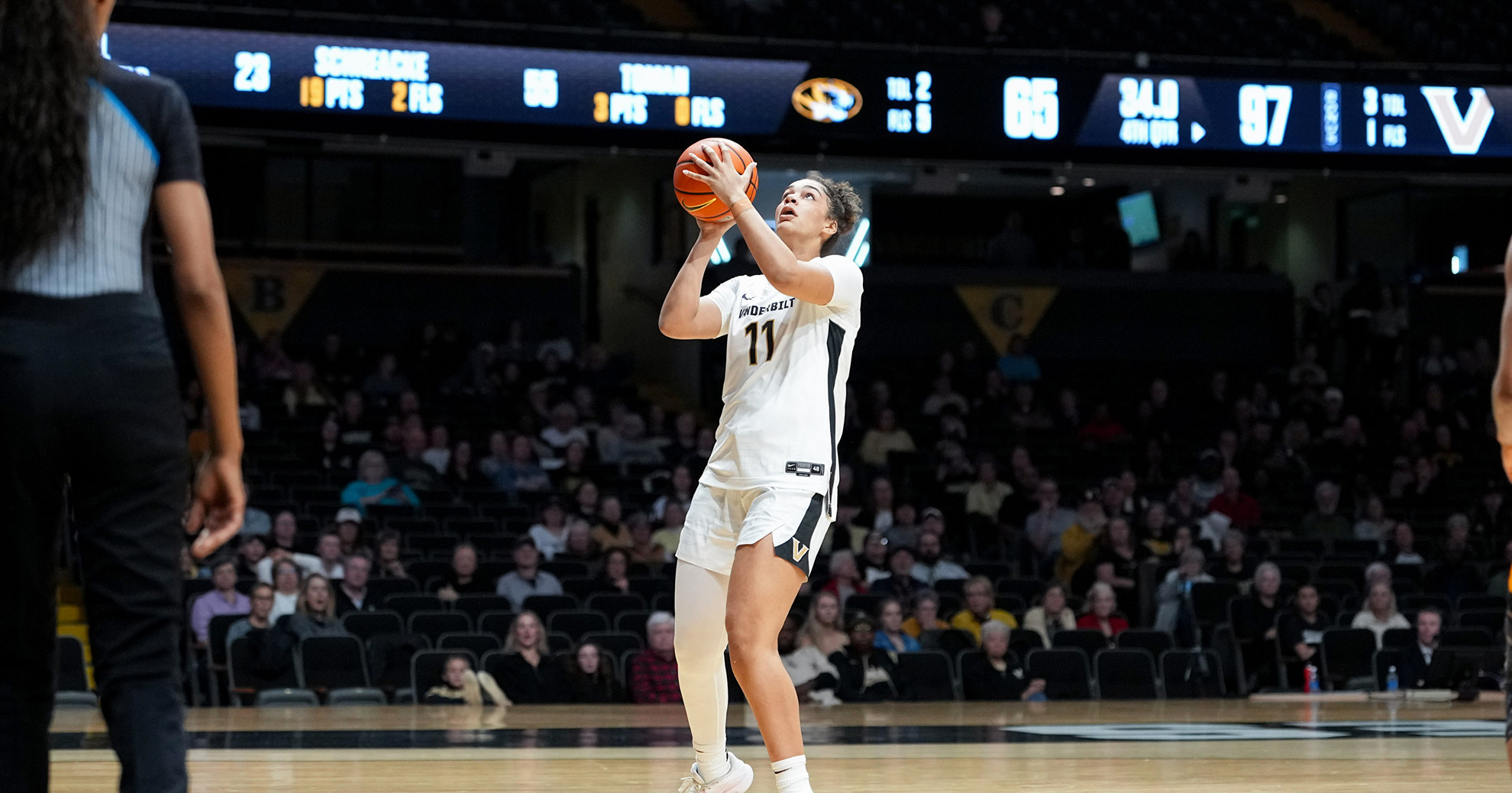 20260108-NASHVILLE, TN. VANDERBILT WOMENS BASKETBALL TAKES ON MISSOURIIN SEC PLAY AT MEMORIAL GYMNASIUM. PHOTO BY SAM JORDAN/ VANDERBILT ATHLETICS