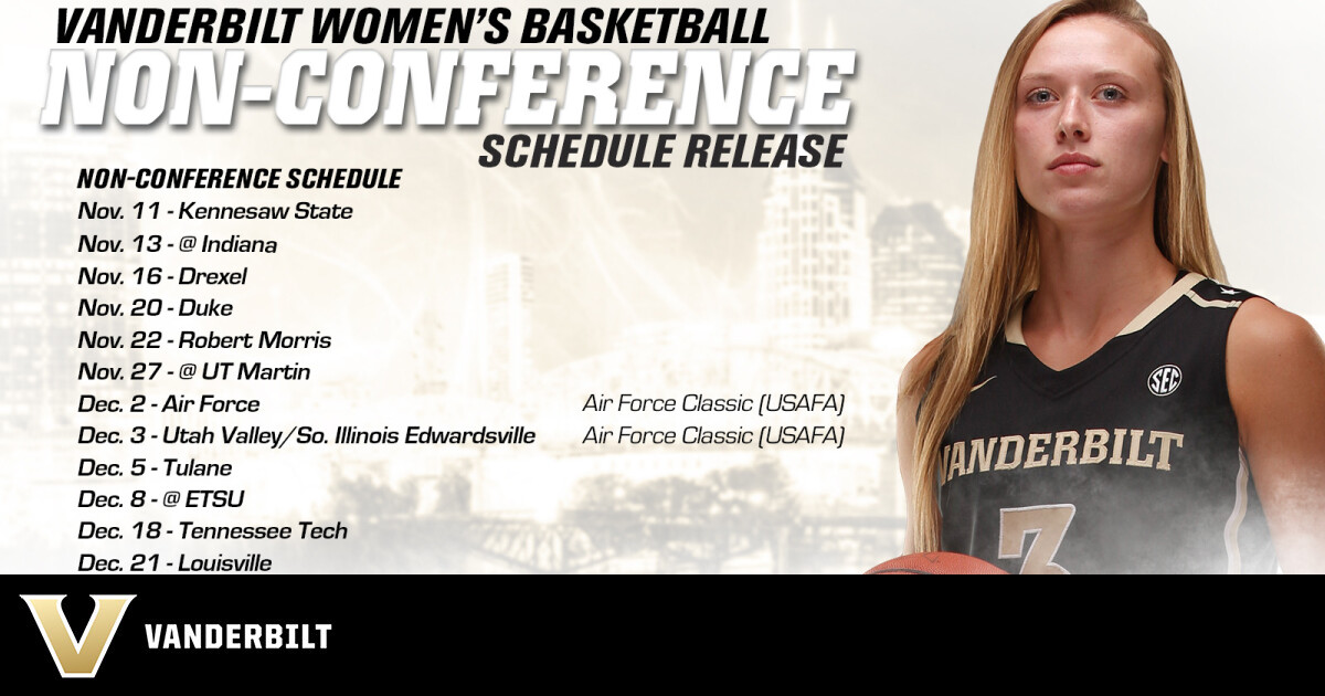 WBB releases noncon schedule Vanderbilt University Athletics