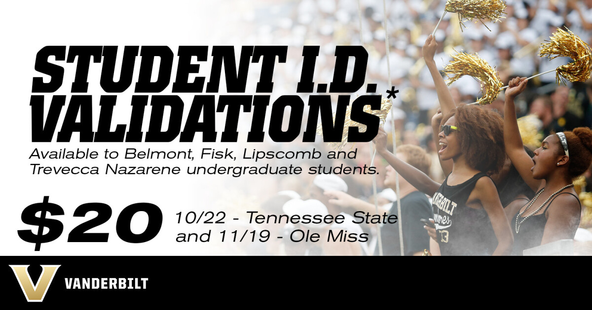 Nashville College Ticket Special Vanderbilt University Athletics