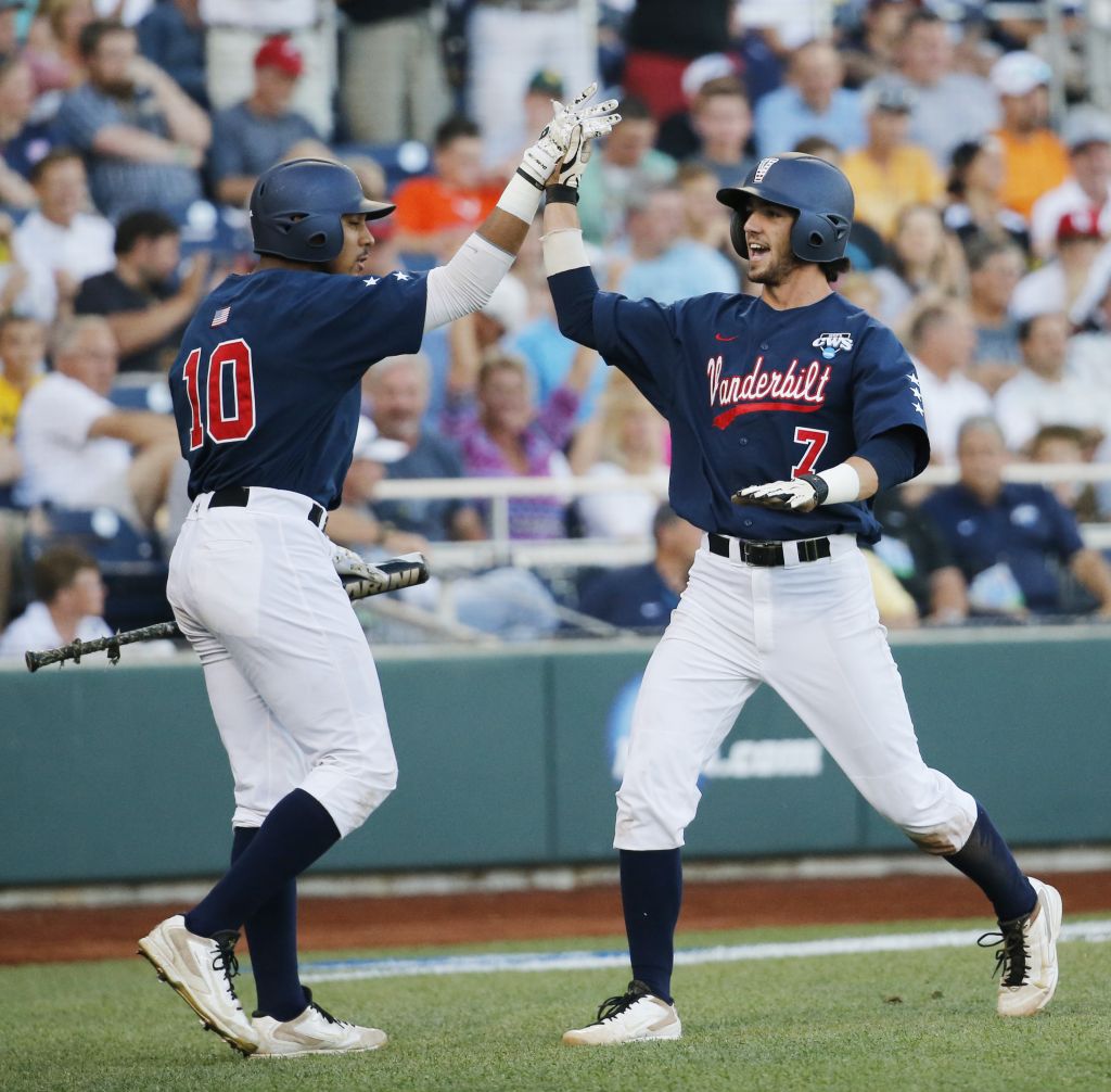 CWS Finals Game 1 Vanderbilt vs. Virginia (Russell) Vanderbilt