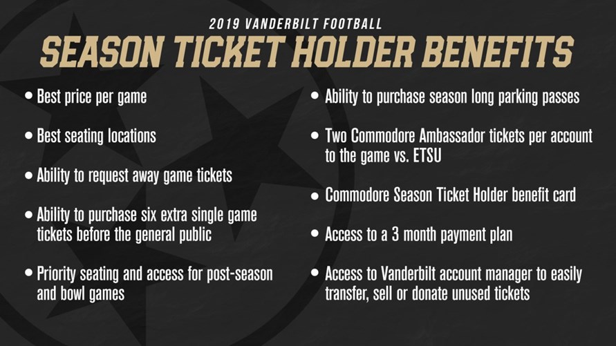 Vanderbilt Football Seating Chart