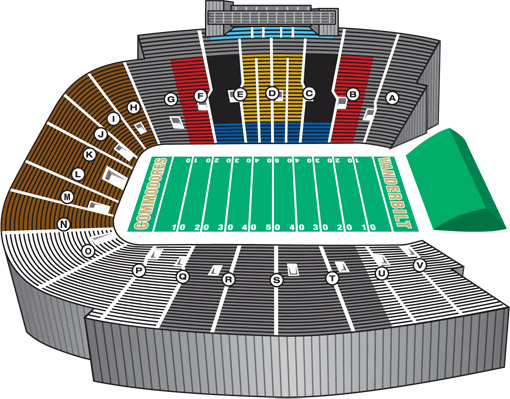 Vanderbilt Commodores Football Seating Chart