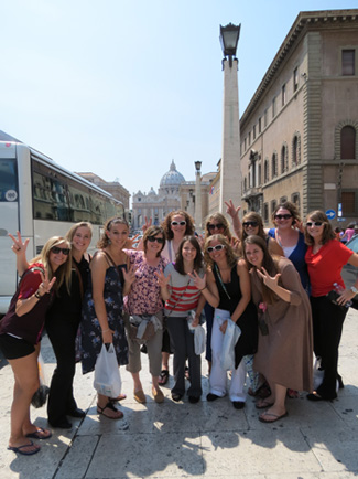 Team outside of the Vatican
