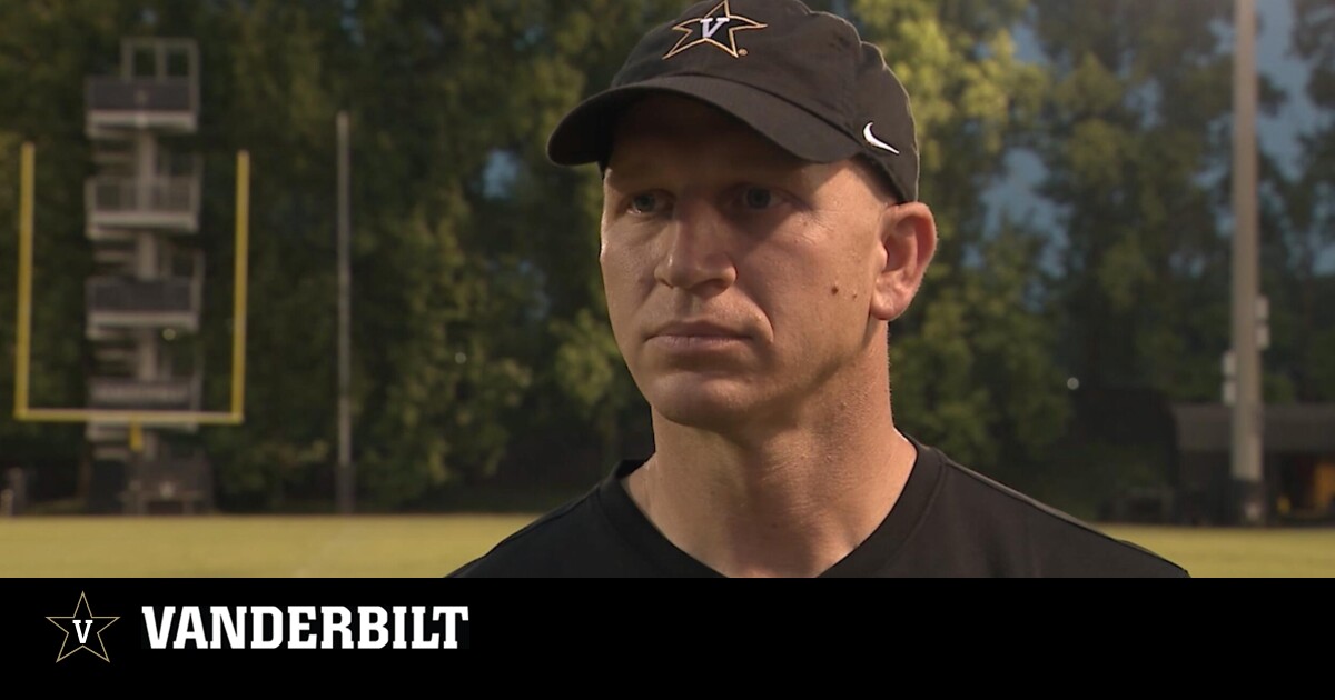 Clark Lea Fall Camp Day 1 – Vanderbilt University Athletics