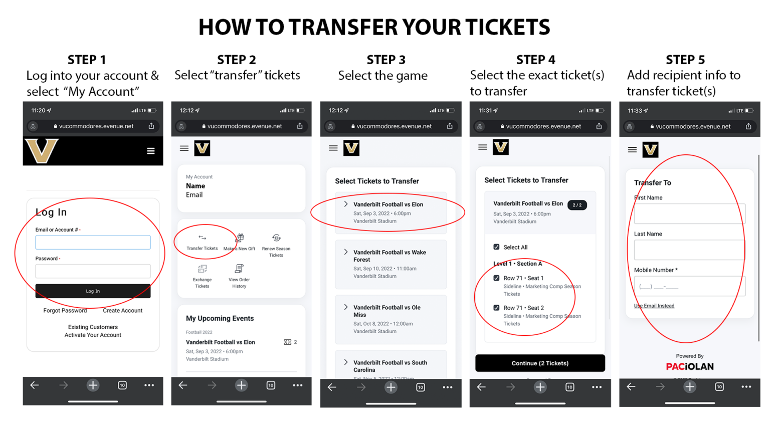 Mobile Ticketing Vanderbilt University Athletics Official Athletics