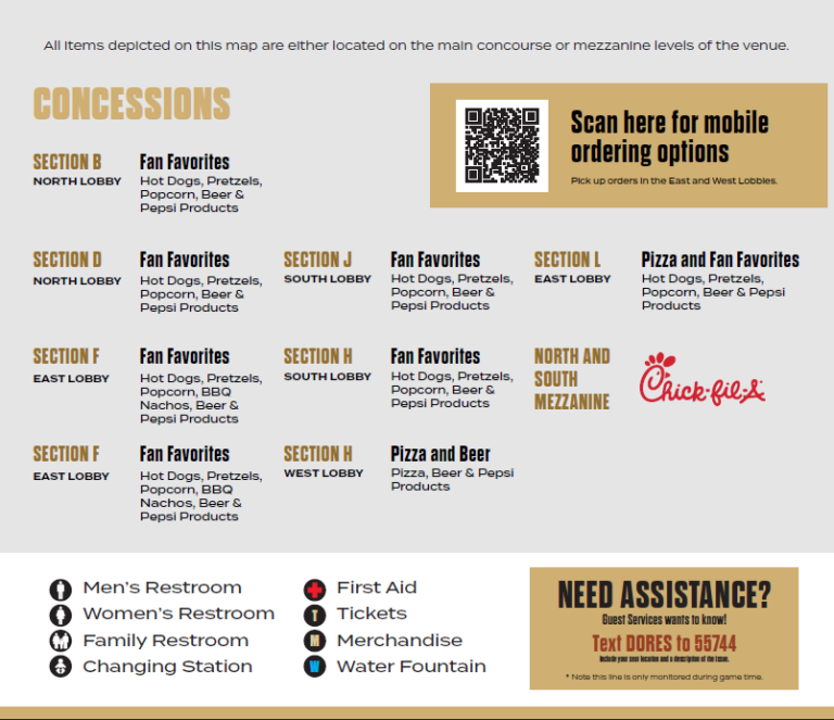 Concessions Vanderbilt University Athletics Official Athletics site