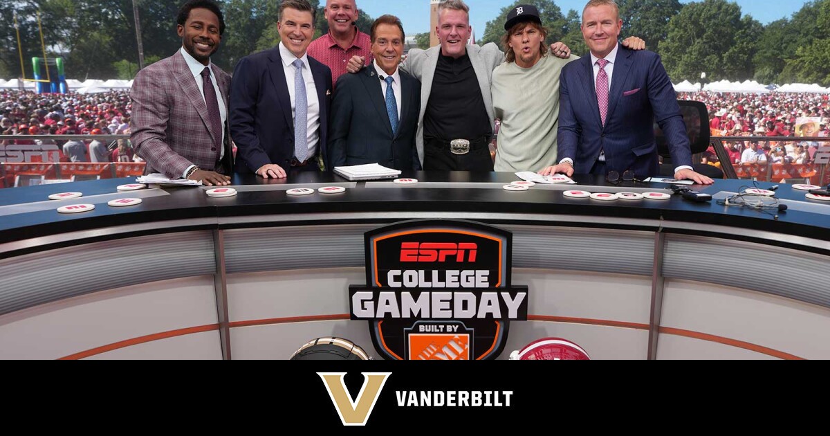 College GameDay set at Vanderbilt